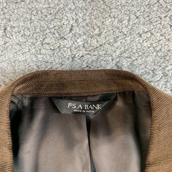 NEW Jos A Bank Blazer Mens 46 L Long‎ Brown Corduroy Sport Coat Jacket Lyocell * - Picture 3 of 12